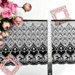 Black hearts net lace
