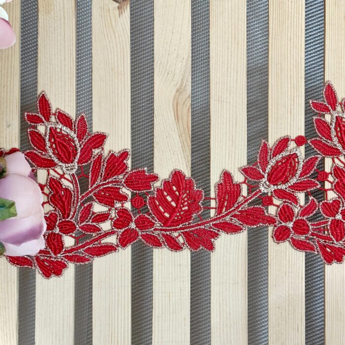 Red Floral gpo with gold outline - Image 3