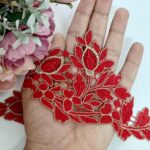 Red Floral gpo with gold outline - Image 2