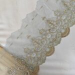 Mint net with gold embroidery - Image 2