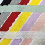 Self embroidered hakoba lace