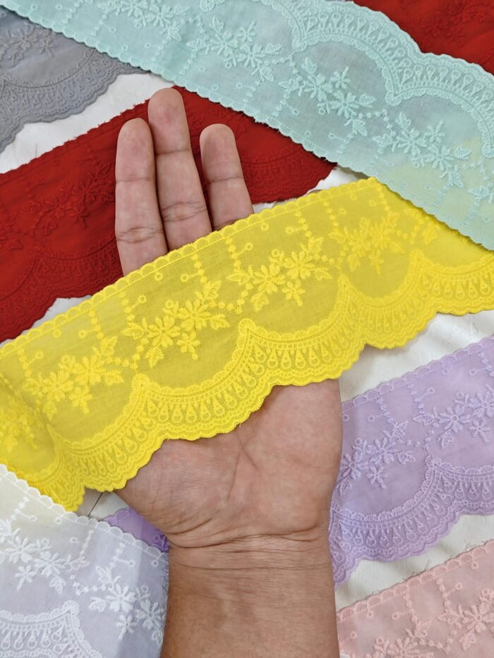 Self embroidered hakoba lace - Image 2