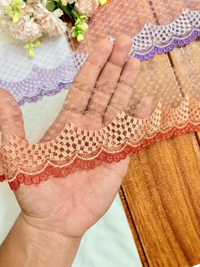 Mesh scallops net lace - Image 3