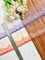 Mesh scallops net lace