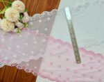 2 sided Floral cutwork net (Mildly Stretchable)