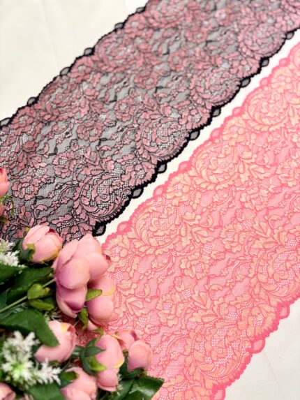 Dual tone chantilly lace (mildly strechable)