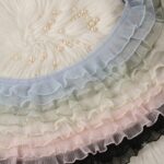 Double layer pleated mini Frills