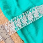 Two sided roses net - silver highlight