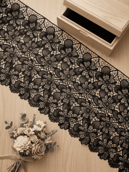 Intricate black floral gpo