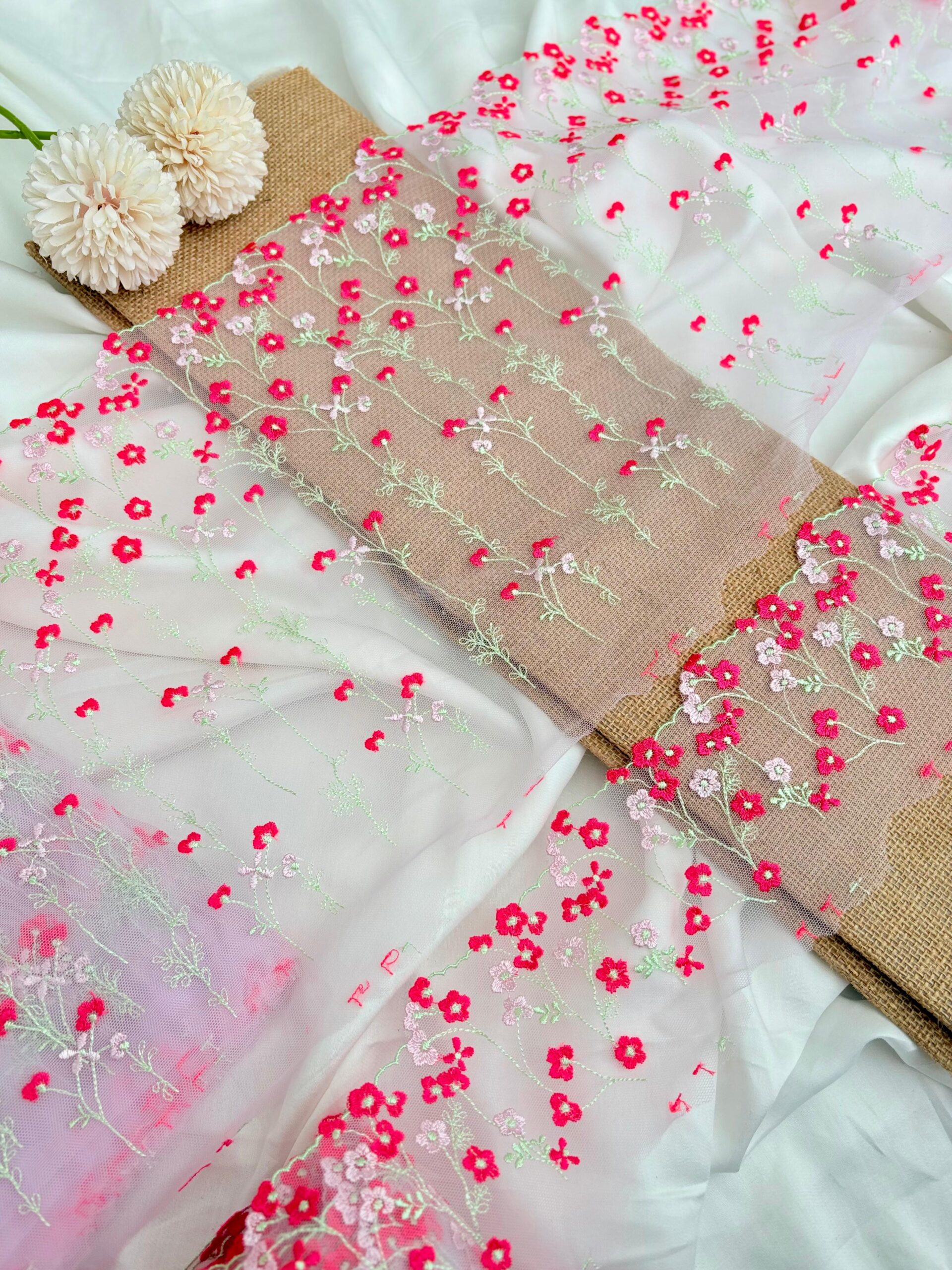 Floral net lace Pairs – 4 (Big and Small)