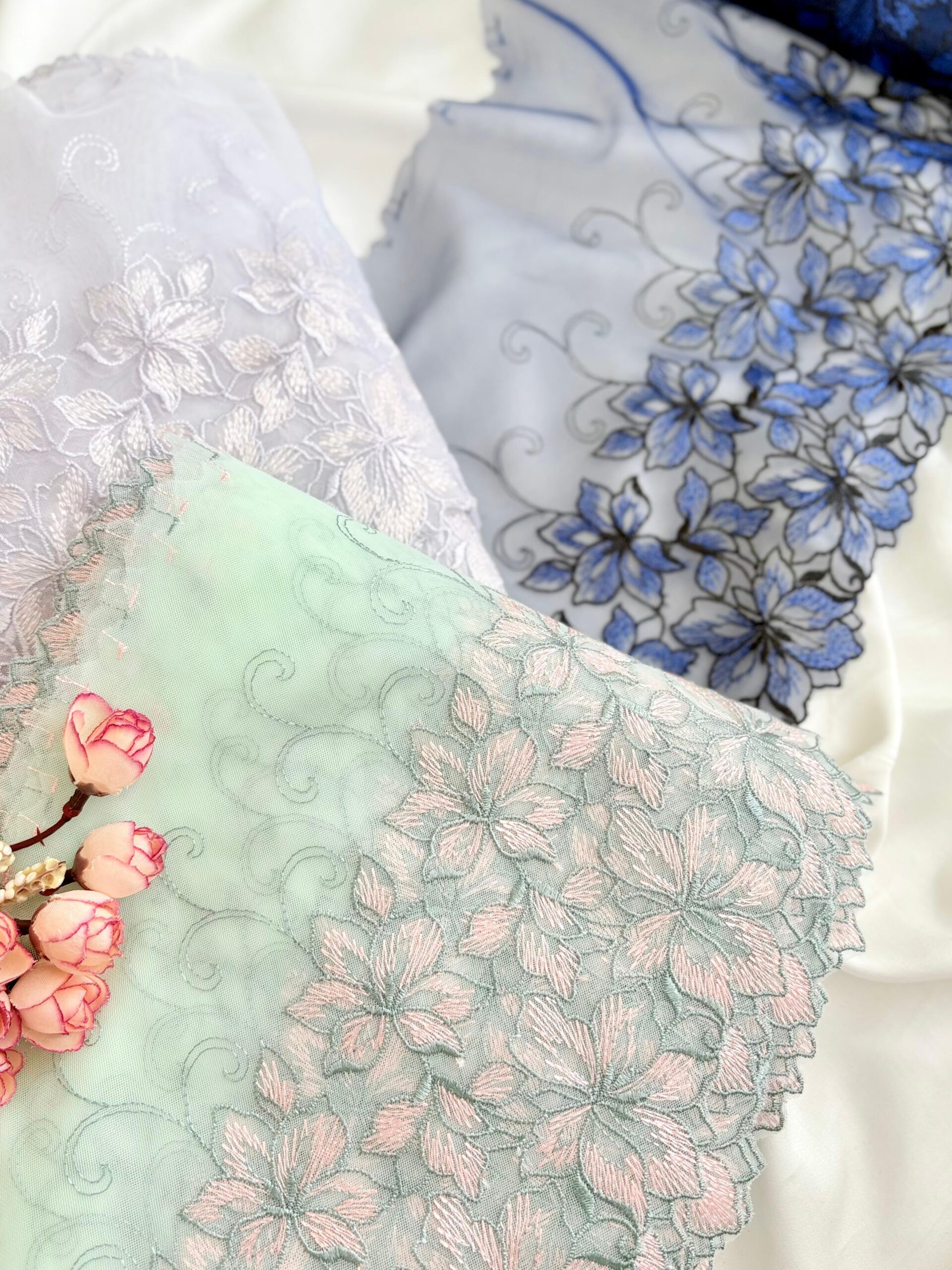 Floral net lace Pairs – 1 (Big and Small)